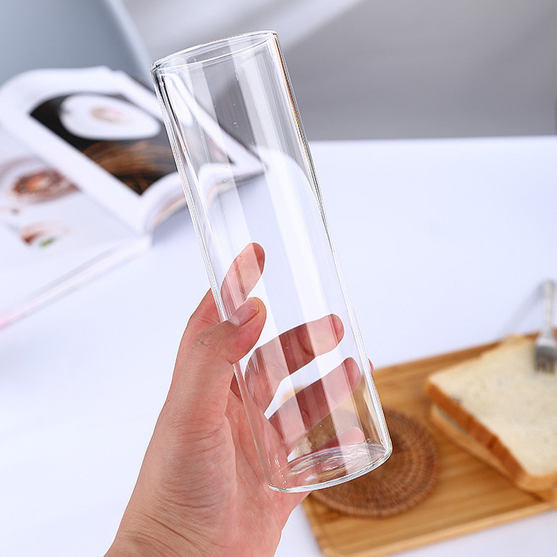 Pahar de cocktail în stil japonez, drept, sticlă transparentă, 301–400 ml, design modern minimalist