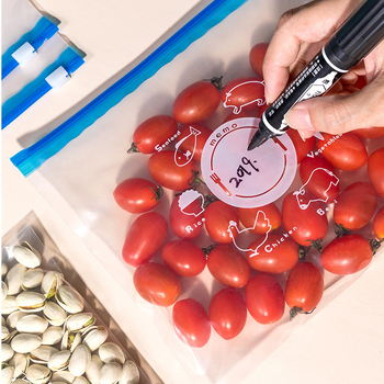 10 pungi frigider cu închidere automată, stil sertar, pentru fructe și legume, pungi din plastic pentru prospețime