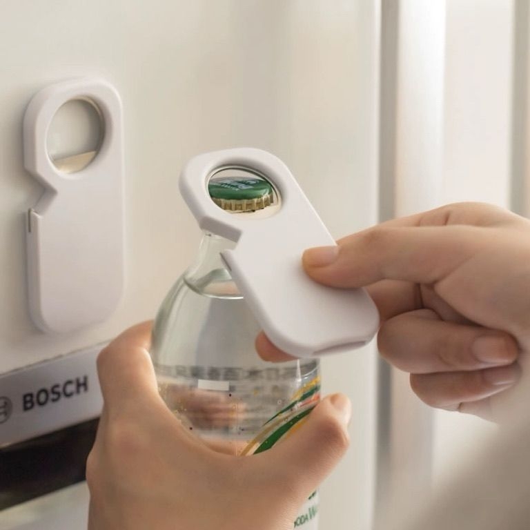 Deschizător magnetic pentru sticle cu magnet de frigider – deschizător multifuncțional pentru bere și vin, pentru uz casnic