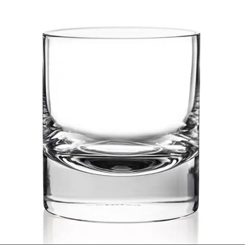 Pahar de whisky din cristal, bază groasă, stil lux retro pentru bar