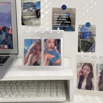 Album foto Polaroid de 3 inch, cu suport transparent pentru carduri — expunere pe birou, depozitare de cărți poștale, album de amintiri