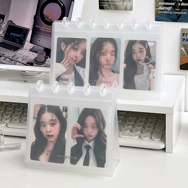 Album foto Polaroid de 3 inch, cu suport transparent pentru carduri — expunere pe birou, depozitare de cărți poștale, album de amintiri