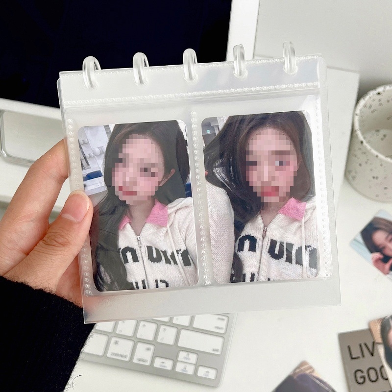 Album foto Polaroid de 3 inch, cu suport transparent pentru carduri — expunere pe birou, depozitare de cărți poștale, album de amintiri