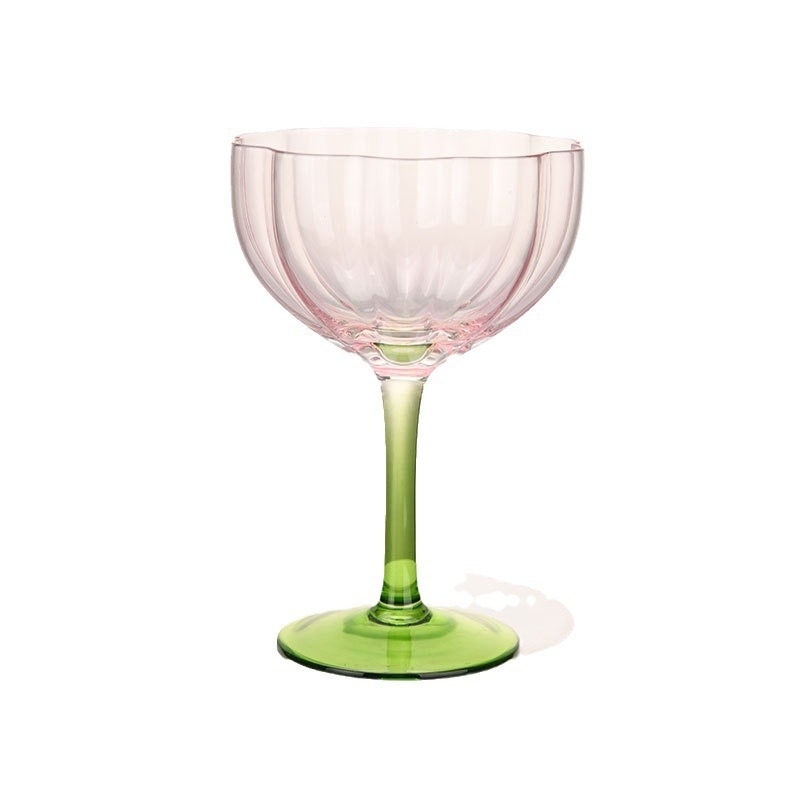 Goblet franțuzesc, cu formă de petale, înalt, destinat pentru șampanie, vin roșu, deserturi, cocktailuri și înghețată.