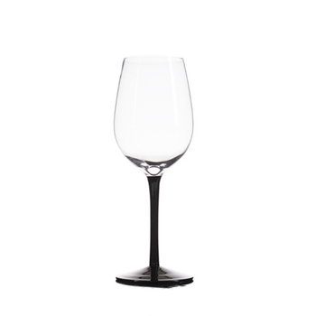 Pahar de vin înalt, negru ca lebăda, în stil Ins, pentru decorul casei