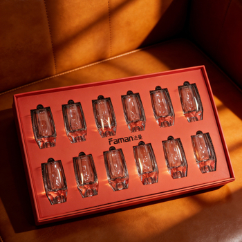 Cupe de lichior din cristal, stil chinezesc, lucrate manual, 50 ml, set elegant de lux, cadou pentru Festivalul Primăverii