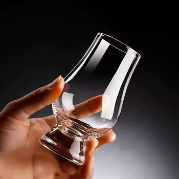 Pahar de whisky din cristal în formă de lalea — pahar de degustare pentru aromă, 101–200 ml, fără plumb, imprimare logo
