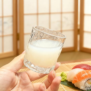 Pahar de saké, în stil japonez, cu textură ciocănită, pahar pentru vin/whisky, 101–200 ml