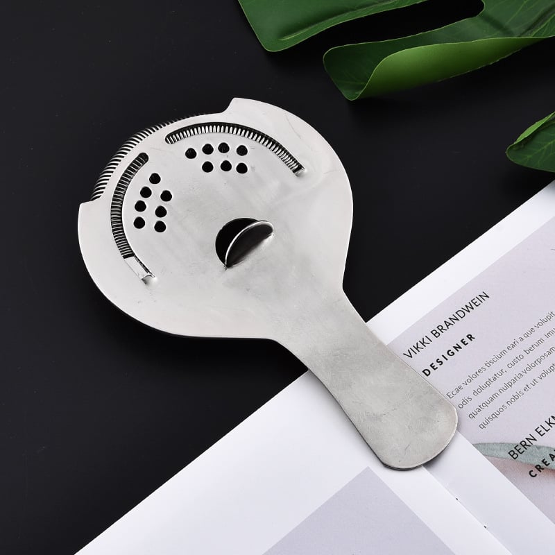 Filtru de gheață pentru cocktail, separator de gheață, ustensilă de bar din oțel inoxidabil 430