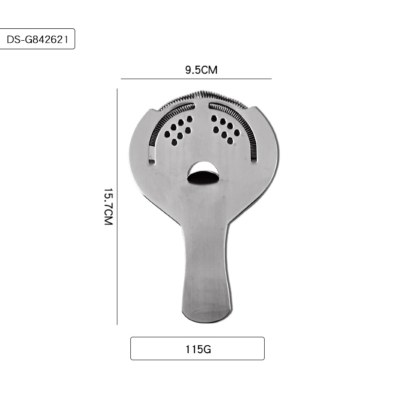 Filtru de gheață pentru cocktail, separator de gheață, ustensilă de bar din oțel inoxidabil 430