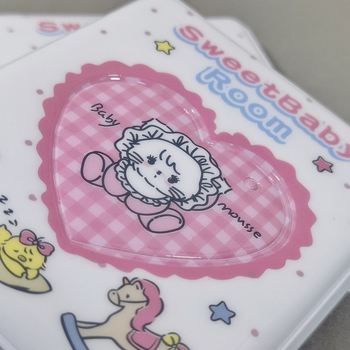 Album foto PVC cu design animat, iepuraș drăguț și ursuleț, pentru fotografii Polaroid, 3 inch