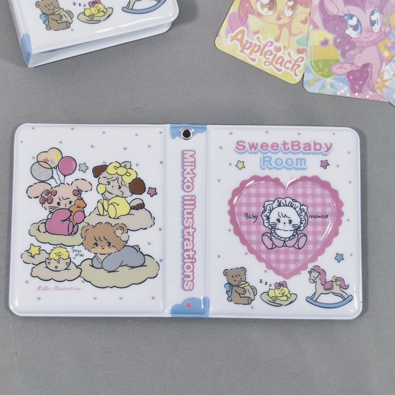 Album foto PVC cu design animat, iepuraș drăguț și ursuleț, pentru fotografii Polaroid, 3 inch