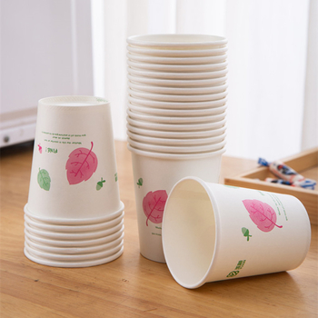 Pahar de hârtie de unică folosință pentru băuturi calde, gros, 201–300 ml, 50 bucăți