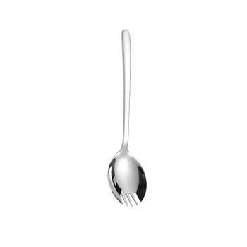 Lingură-furculiță din oțel inoxidabil 304, multifuncțională, pentru fructe, salată, paste și desert, design modern minimalist