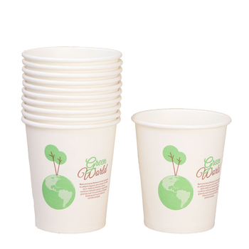 Little Earth pahar de unică folosință din hârtie îngroșată, pentru băuturi fierbinți și reci, pahar pentru ceai cu lapte, 201–300 ml