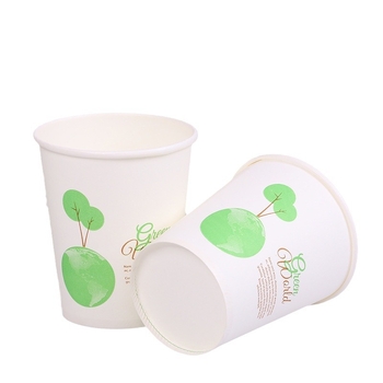 Little Earth pahar de unică folosință din hârtie îngroșată, pentru băuturi fierbinți și reci, pahar pentru ceai cu lapte, 201–300 ml