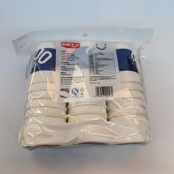 Pahare din hârtie ondulate, izolate anti-arzare, 280 ml, pachet 24, de unică folosință pentru băut direct