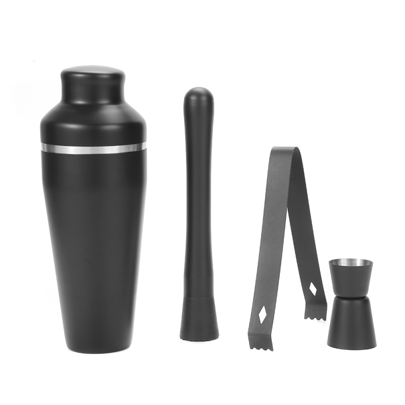 Set de cocktail din oțel inoxidabil, 600 ml, stil franțuzesc, cu shaker și accesorii
