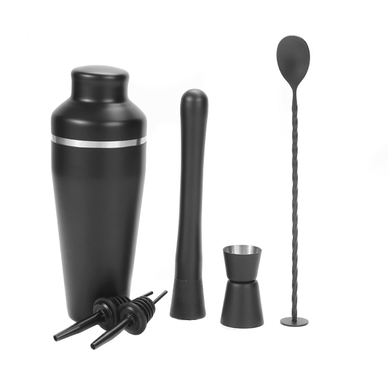 Set de cocktail din oțel inoxidabil, 600 ml, stil franțuzesc, cu shaker și accesorii