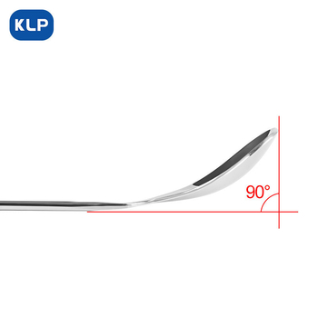 KLP Mirror Series lingură de bar, 34 cm, oțel inox, ustensilă de amestecat la bar, lingură cu vârf de furculiță