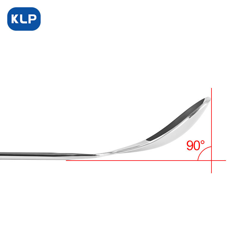 KLP Mirror Series lingură de bar, 34 cm, oțel inox, ustensilă de amestecat la bar, lingură cu vârf de furculiță