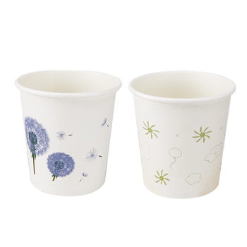 Pahar de unică folosință din hârtie albă, pentru băuturi calde, 201–300 ml, potrivit pentru cafea și ceai cu lapte