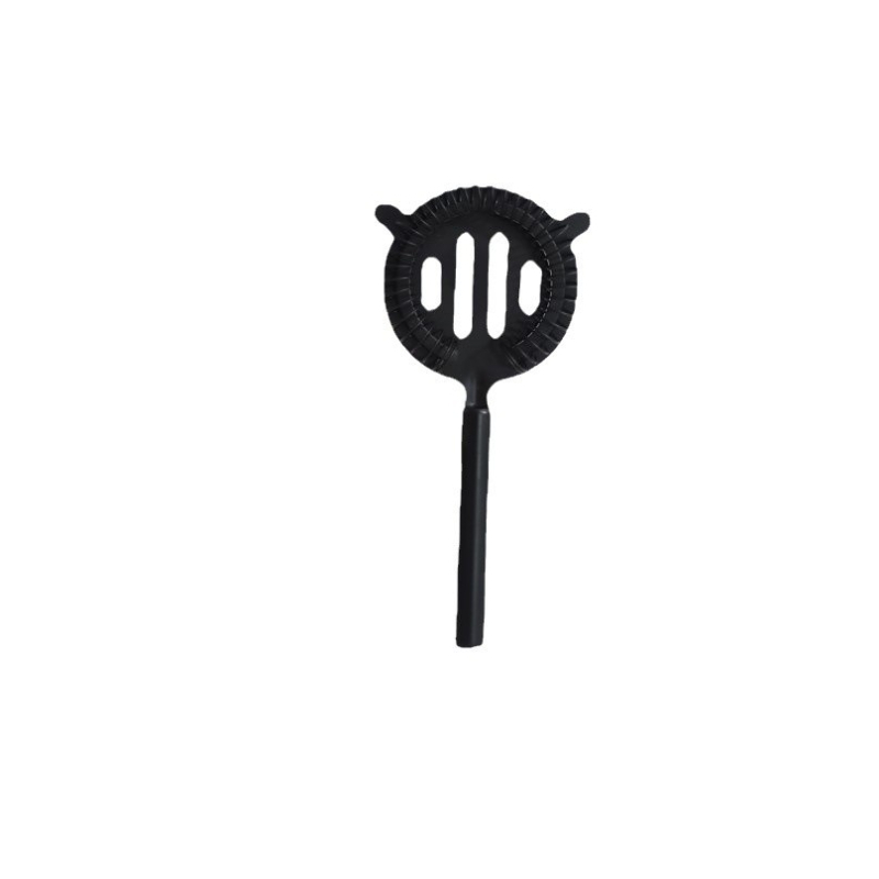 Set de 9 piese pentru cocktailuri, din acrilic negru: shaker, filtru pentru gheață, strecurător și ceașcă de măsurare