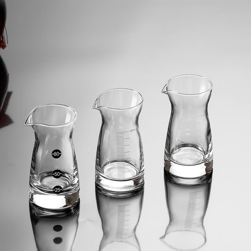 Set de pahare din sticlă pentru lichior și pahare mici de vin cu dozator, utilizare comercială