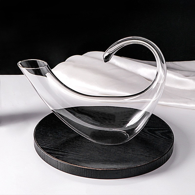 Decantor pentru vin roșu din sticlă de cristal, design Scorpion, stil modern, capacitate 1000 ml