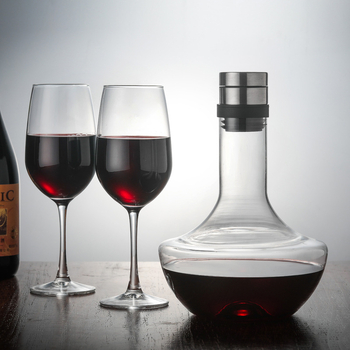 Decantator din sticlă suflată manual, 1000 ml, sticlă borosilicat, stil simplu