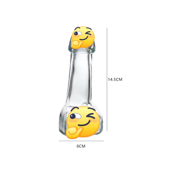 Pahar creativ de vin cu motiv tun, pahar Tintin din cristal, pahar de cocktail din borosilicat cu pai, cadou personalizat