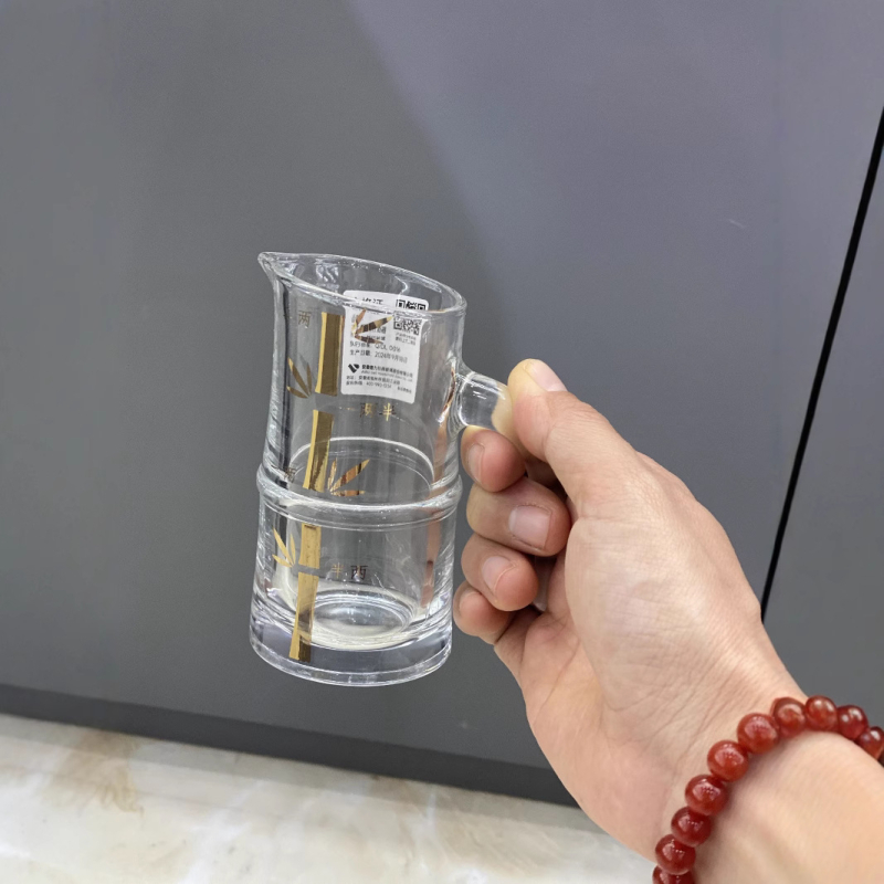 Pahare de sticlă pentru băuturi spirtoase, Green Apple – set KB27T, pahare mici de degustare