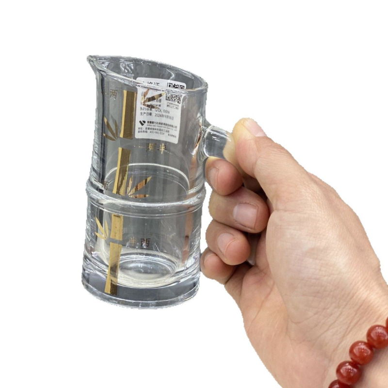 Pahare de sticlă pentru băuturi spirtoase, Green Apple – set KB27T, pahare mici de degustare