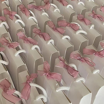 Set de cadou pentru biscuiți crocanți în formă de fulg de zăpadă, cutie portabilă pentru bomboane, nuga albă în stil coreean caramel, pungă de hârtie goală