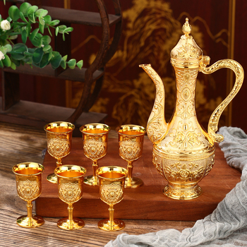 Set de pahare pentru lichior pentru uz casnic, pahare mici cu mâner, distribuitor de turnare, stil european, set complet