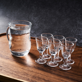Set de pahare din sticlă Maotai Baijiu cu dozator, 7 piese, pentru uz casnic, cu logo imprimat