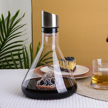 Decantor de vin roșu din sticlă cristal, formă de aisberg, pentru uz casnic, design creativ de turnare rapidă