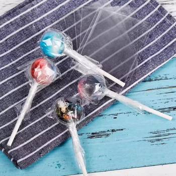 Pungi transparente pentru ambalarea de acadele, gustări cu căpșune, biscuiți copți și bomboane de casă; pungă de bomboane cu temă Om de zăpadă