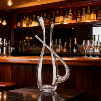 Decantator de vin roșu din cristal, de lux, stil european, pentru uz casnic, design personalizat