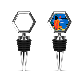 Dop hexagonal pentru vin, neimprimat, pentru transfer termic