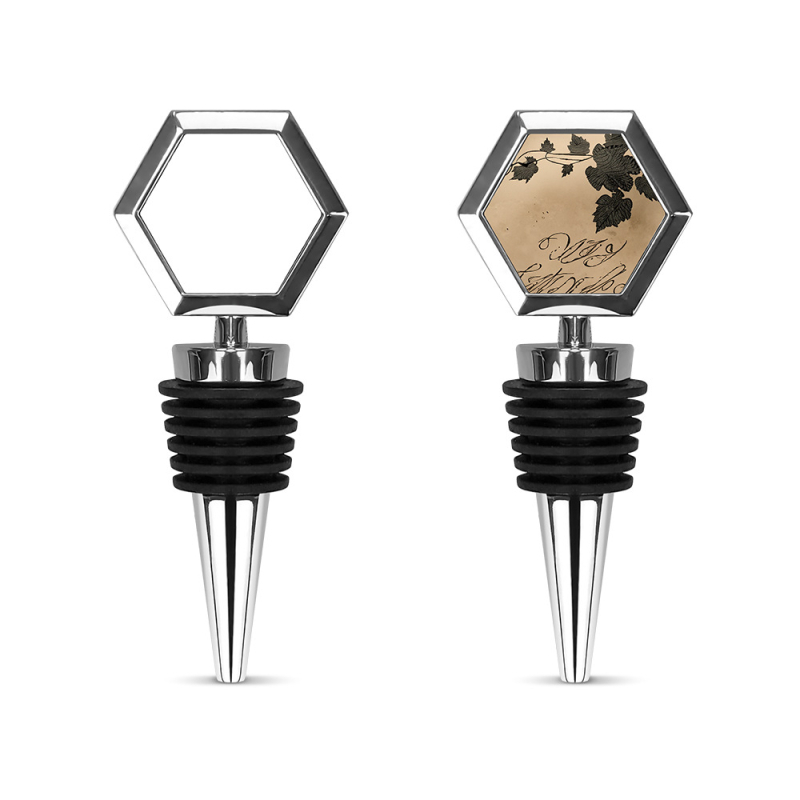 Dop hexagonal pentru vin, neimprimat, pentru transfer termic