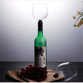 26N pahar de vin fără picior, transparent, design roșu pentru călătorii, 301-400 ml