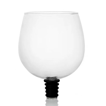 26N pahar de vin fără picior, transparent, design roșu pentru călătorii, 301-400 ml