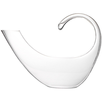 Decantator din sticlă cristal pentru vin roșu, 1000 ml, design modern minimalist, motiv Scorpion