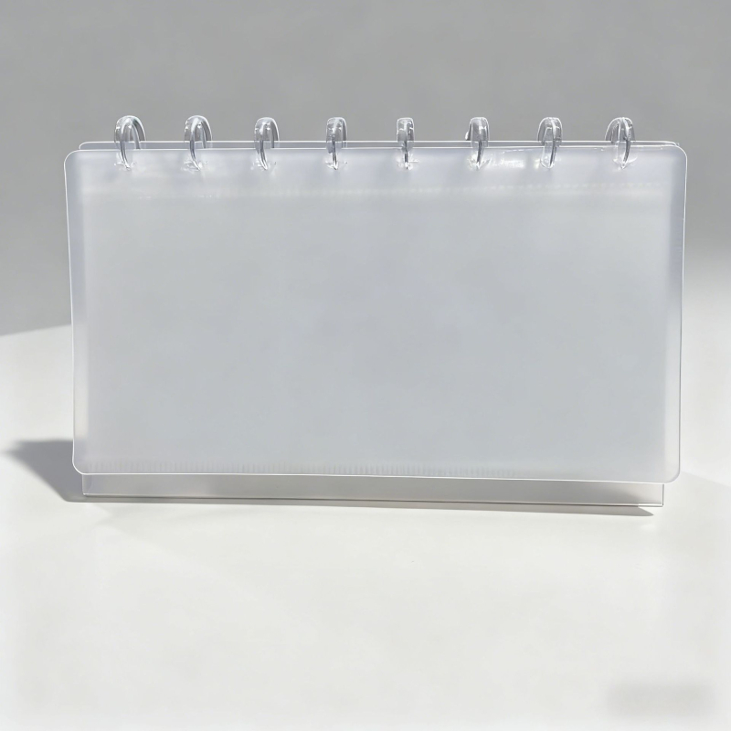 Mini album pentru carduri și calendar, Polaroid de 3 inch, 2 compartimente, legare cu găuri ciupercă, album de birou pentru carduri