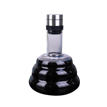 Decantor de vin din sticlă borosilikată, corp bombat, pentru uz casnic, capacitate peste 1000 ml