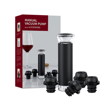 Set de 4 dopuri de vin din silicon cu vid pentru păstrarea prospețimii – accesorii pentru barul de acasă