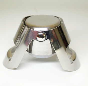 Dop pentru șampanie din oțel inoxidabil 430 - dop vacuum pentru vin, dop de conservare, set de accesorii pentru vin în pungă PP, gadget de bucătărie