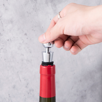 Stopper conic pentru vin, cu cap rotund, sigilare a vinului – dop din aliaj de aluminiu