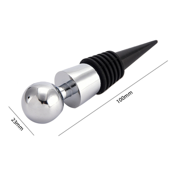 Stopper conic pentru vin, cu cap rotund, sigilare a vinului – dop din aliaj de aluminiu